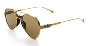 Ottica Mondello Roma - Daizo - TH-AVR001-GK18-VB01 - HIRO - 18K GOLD-PLATED / vintage brown lens - Titanium - shape Aviator - Havana - EYEWEAR - SUNGLASSES - Unisex,Uomo,Donna,Women,Men - lens Brown - Made In Japan
