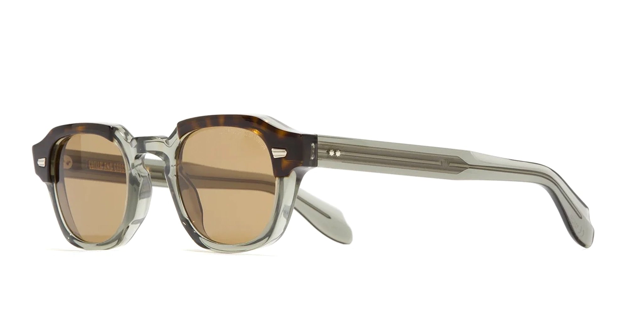 Ottica Mondello Roma - Cutler and Gross - CGSN-1420-47-03 - 1420 - HAVANA ON GREY - Acetate - shape Panto - Havana - EYEWEAR - SUNGLASSES - Unisex,Uomo,Donna,Women,Men - lens Brown - Made In Italy