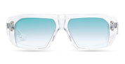 Ottica Mondello Roma - DITA - DTS466-A-02 - HYPHER-1183 - CRYSTAL CLEAR / ANTIQUE SILVER - Titanium - shape Rectangular - crystal, silver - EYEWEAR - SUNGLASSES - Unisex,Uomo,Donna,Women,Men - lens Gradient blue - Made In Japan