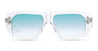 Ottica Mondello Roma - DITA - DTS466-A-02 - HYPHER-1183 - CRYSTAL CLEAR / ANTIQUE SILVER - Titanium - shape Rectangular - crystal, silver - EYEWEAR - SUNGLASSES - Unisex,Uomo,Donna,Women,Men - lens Gradient blue - Made In Japan