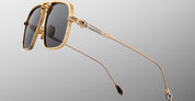 Ottica Mondello Roma - Jacques Marie Mage - JMMLB-L1 - LAST FRONTIER VII - LABARGE - MAXI - Titanium - shape Navigator - gold, silver - EYEWEAR - SUNGLASSES - Unisex,Uomo,Donna,Women,Men - lens Grey - Made In Japan