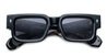 Ottica Mondello Roma - Jacques Marie Mage - JMMAS-11A - ASCARI - NOIR 11 - Acetate - shape Rectangular - Black - EYEWEAR - SUNGLASSES - Uomo,Men - lens jet black - Made In Japan