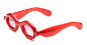 Ottica Mondello Roma - Paloceras - VR-RX - PEBBLE - Velvet Rouge RX - Acetate - shape Oval - red - EYEWEAR - SUNGLASSES - Unisex,Uomo,Donna,Women,Men - lens Gradient pink - Made In China
