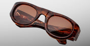 Ottica Mondello Roma - Jacques Marie Mage - JMMLY-18P - CLYDE 2.0 - BOURBON - Acetate - shape Oval - Havana - EYEWEAR - SUNGLASSES - Unisex,Uomo,Donna,Women,Men - lens Brown - Made In Japan