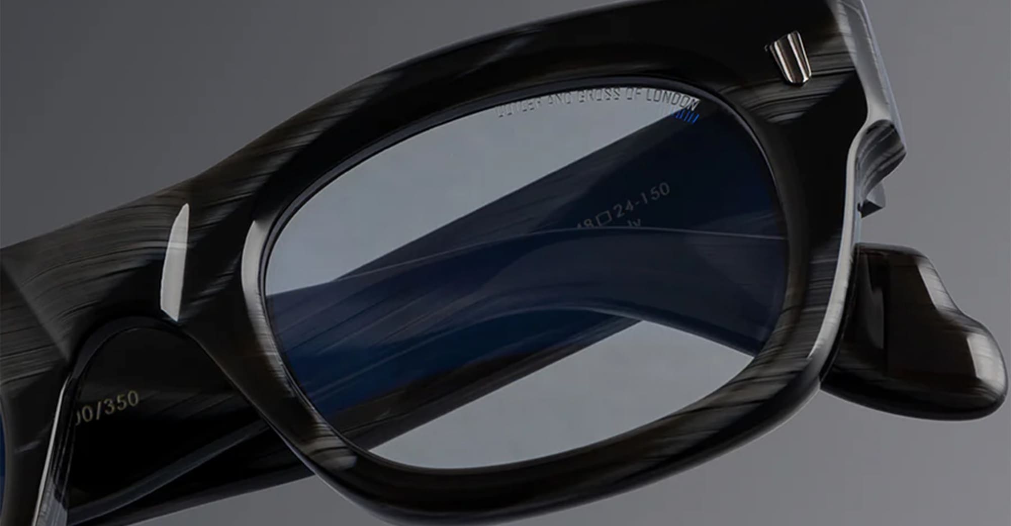 Ottica Mondello Roma - Cutler and Gross - CGLO-9261-48-01 - 9261 - OBSIDIAN RX - Acetate - shape Squared - Black - EYEWEAR - EYEGLASSES - Unisex,Uomo,Donna,Women,Men - lens Clear - Made In Italy