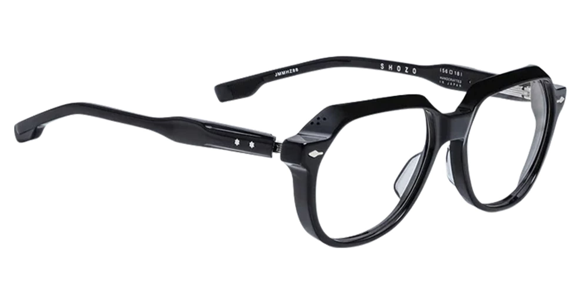 Ottica Mondello Roma - Jacques Marie Mage - JMMHZRX-88 - SHOZO - BLACK RX - Acetate - shape Round - Black - EYEWEAR - EYEGLASSES - Unisex,Uomo,Donna,Women,Men - lens Clear - Made In Japan