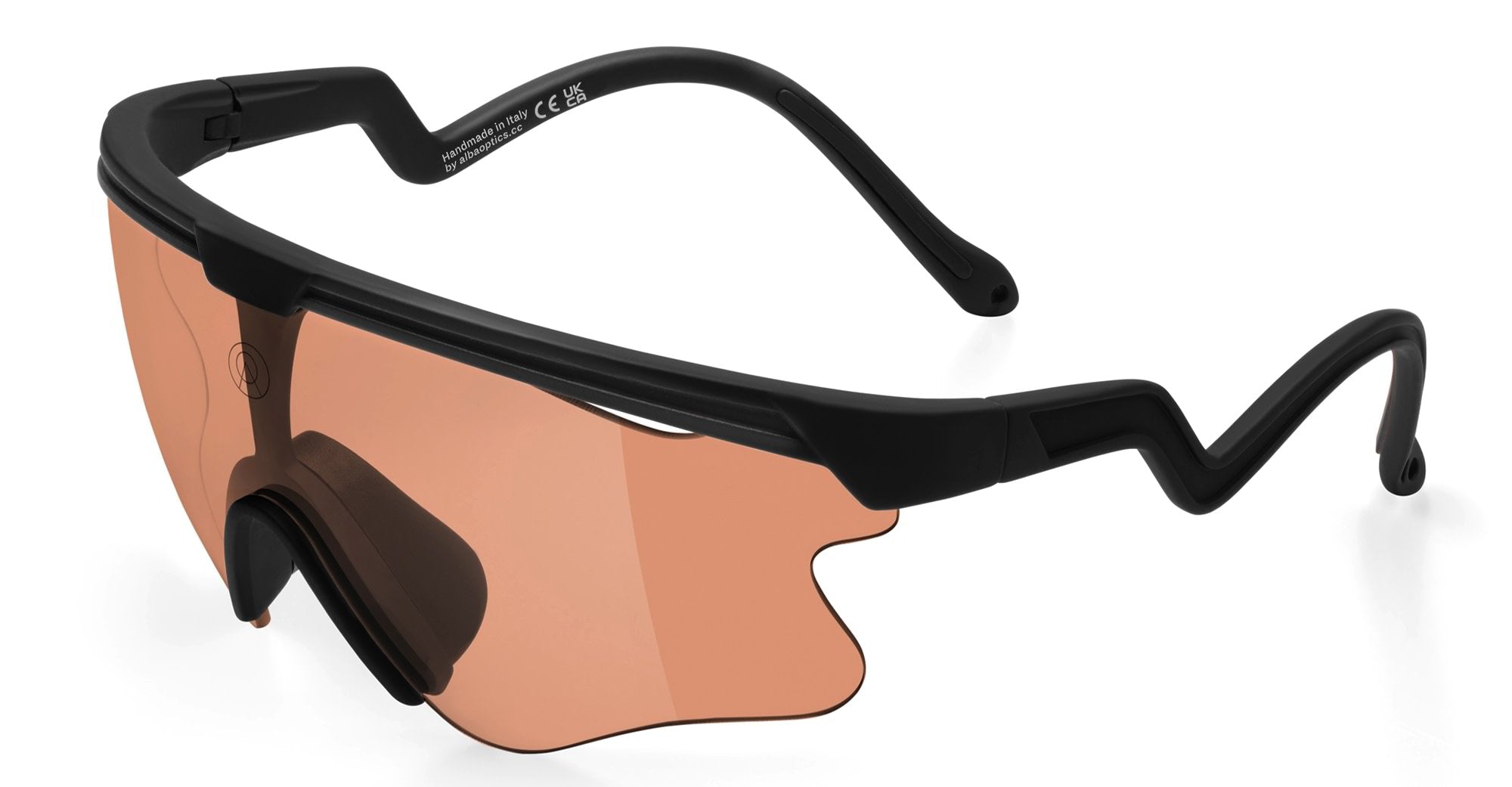 Ottica Mondello Roma - Alba Optics - 8050054518572 - DELTA LEI - BLACK / VZUM SALMON - Tr90 - shape Mask - Black - EYEWEAR - SUNGLASSES - Unisex,Uomo,Donna,Women,Men - lens Pink - Made In Italy
