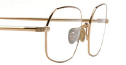 Ottica Mondello Roma - Ahlem - AHL.004003.OPT - Elysee - Champagne Gold RX - Metal - shape Rectangular - Gold - EYEWEAR - EYEGLASSES - Unisex,Uomo,Donna,Women,Men - lens Clear - Made In France