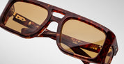 Ottica Mondello Roma - Jacques Marie Mage - JMMWS-10Y5 - DECADE COLLECTION: WINDSOR - BRECCIA - Acetate - shape Rectangular - Havana - EYEWEAR - SUNGLASSES - Uomo,Men - lens Brown - Made In Japan