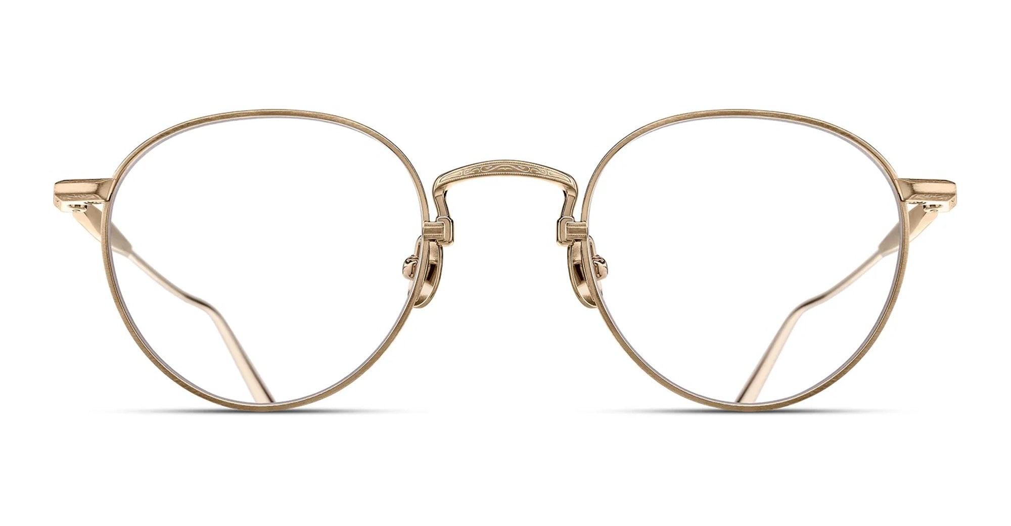 Ottica Mondello Roma - Matsuda - M3165.RX.BG.48 - M3165 - BRUSHED GOLD - Titanium - shape Panto - Gold - EYEWEAR - EYEGLASSES - Unisex,Uomo,Donna,Women,Men - lens 24h - Made In Japan
