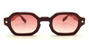 Ottica Mondello Roma - John Dalia - P05-C182 - PROJECT 05 - C182 - Deep Burgundy / Rose Gold - Acetate - shape Rectangular - burgundy - EYEWEAR - SUNGLASSES - Unisex,Uomo,Donna,Women,Men - lens red - Made In France