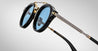 Ottica Mondello Roma - Jacques Marie Mage - J-ESN-DG-S6088-0S - DELAGE - BLACK - Acetate, titanium - shape Round - Black - EYEWEAR - SUNGLASSES - Uomo,Men - lens Blue - Made In Japan