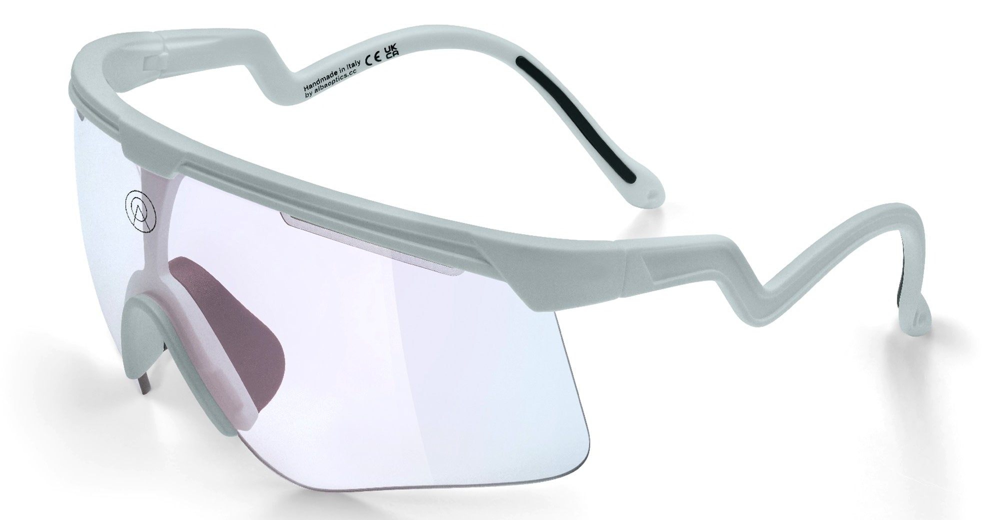 Ottica Mondello Roma - Alba Optics - 8050054518428 - DELTA - ICE / VZUM F-LENS FIRE - Tr90 - shape Mask - grey - EYEWEAR - SUNGLASSES - Unisex,Uomo,Donna,Women,Men - lens red - Made In Italy