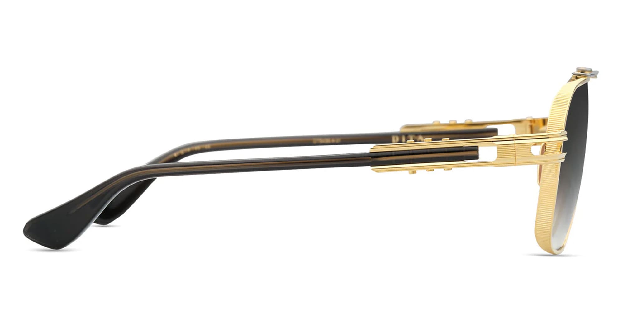 Ottica Mondello Roma - DITA - DTS436-A-01 - KUDRU -  YELLOW GOLD / ANTIQUE SILVER - Titanium - shape Aviator - yellow gold - EYEWEAR - SUNGLASSES - Uomo,Men - lens Gradient grey - Made In Italy