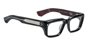 Ottica Mondello Roma - Jacques Marie Mage - JMMWKRX-6P - WALKER - BLOODSTONE RX - Acetate - shape Rectangular - black, burgundy - EYEWEAR - SUNGLASSES - Uomo,Men - lens Clear - Made In Japan