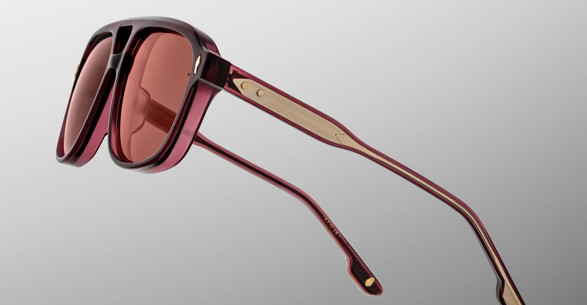 Ottica Mondello Roma - Jacques Marie Mage - JMMON-18M - LEONARD - AMARENA - Acetate - shape Aviator - burgundy - EYEWEAR - SUNGLASSES - Unisex,Uomo,Donna,Women,Men - lens bronze - Made In Japan