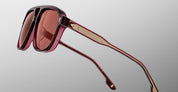 Ottica Mondello Roma - Jacques Marie Mage - JMMON-18M - LEONARD - AMARENA - Acetate - shape Aviator - burgundy - EYEWEAR - SUNGLASSES - Unisex,Uomo,Donna,Women,Men - lens bronze - Made In Japan