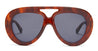 Ottica Mondello Roma - Loewe - LW40144U5553V - LW40144U - HAVANA - Acetate - shape  - Havana - EYEWEAR - SUNGLASSES - Donna,Women - lens  - Made In Italy