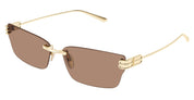 Ottica Mondello Roma - Balenciaga - BB0487S-004 - BB0487S-001 - GOLD / BROWN LENS - Metal - shape Cat-eye - Gold - EYEWEAR - SUNGLASSES - Donna,Women - lens Brown - Made In Japan