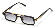 Ottica Mondello Roma - John Dalia - DANE-C302 - DANE - C302 - Shiny Black - Carbon Effect / Gold - titanium, acetate - shape Rectangular - Black, gold - EYEWEAR - SUNGLASSES - Unisex,Uomo,Donna,Women,Men - lens Gradient grey - Made In France