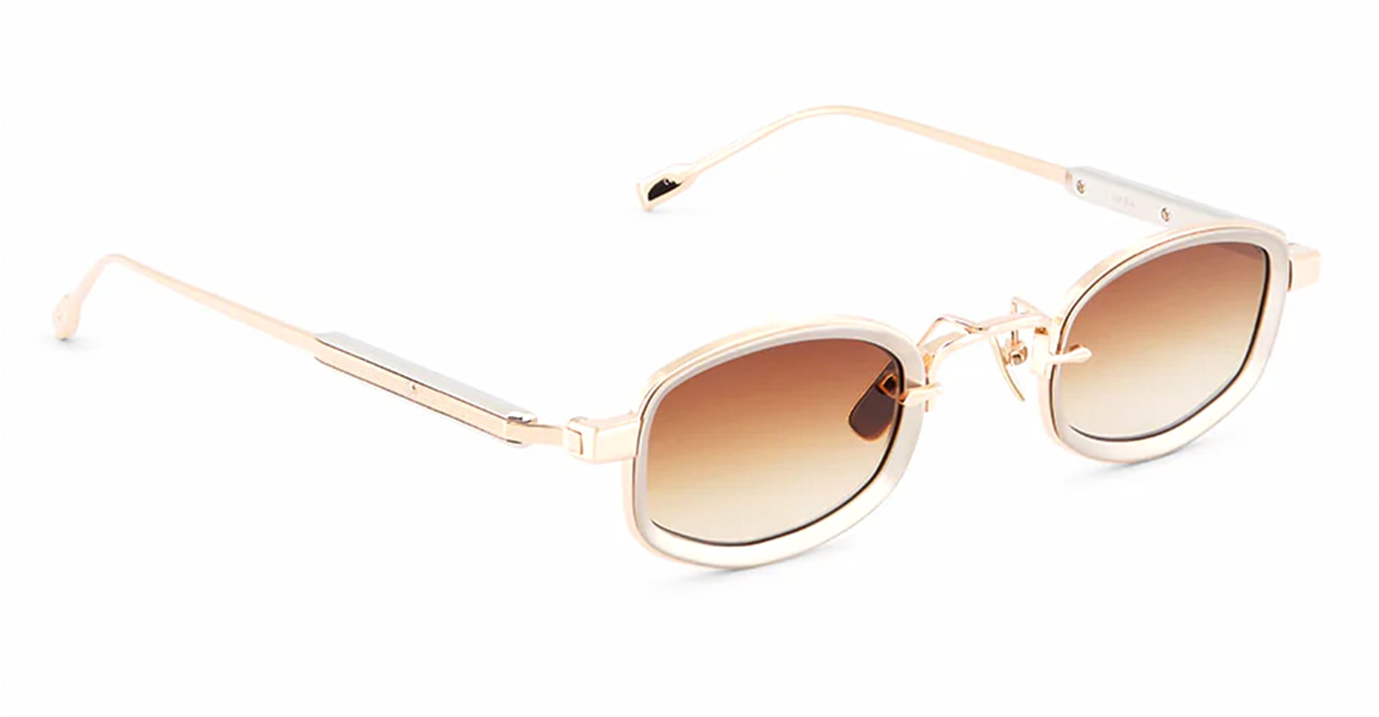  PLATINUM - Acetate, titanium - shape Oval - rose gold - EYEWEAR - SUNGLASSES - Unisex,Uomo,Donna,Women,Men - lens Gradient brown - Made In Japan