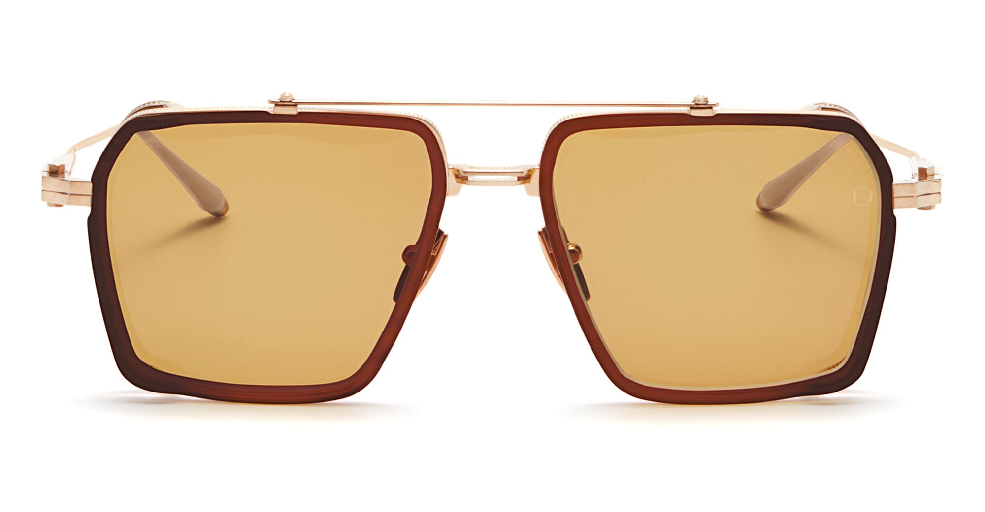  LIGHT HAVANA - titanium, acetate - shape  - white gold - EYEWEAR - SUNGLASSES - Uomo,Men - lens  - Made In Japan
