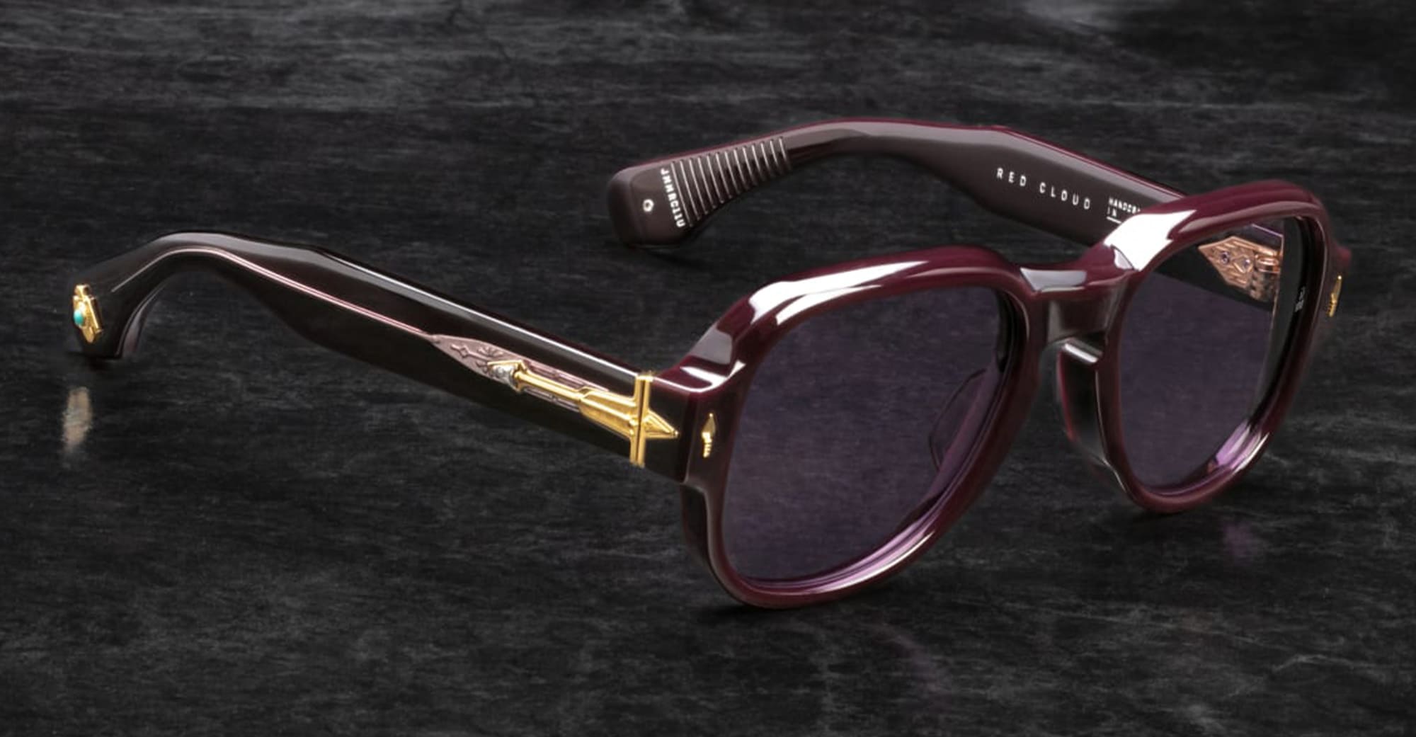 Jacques Marie Mage Last frontier v - red cloud - aubergine Jacques Marie Mage Last frontier v - red cloud - aubergine