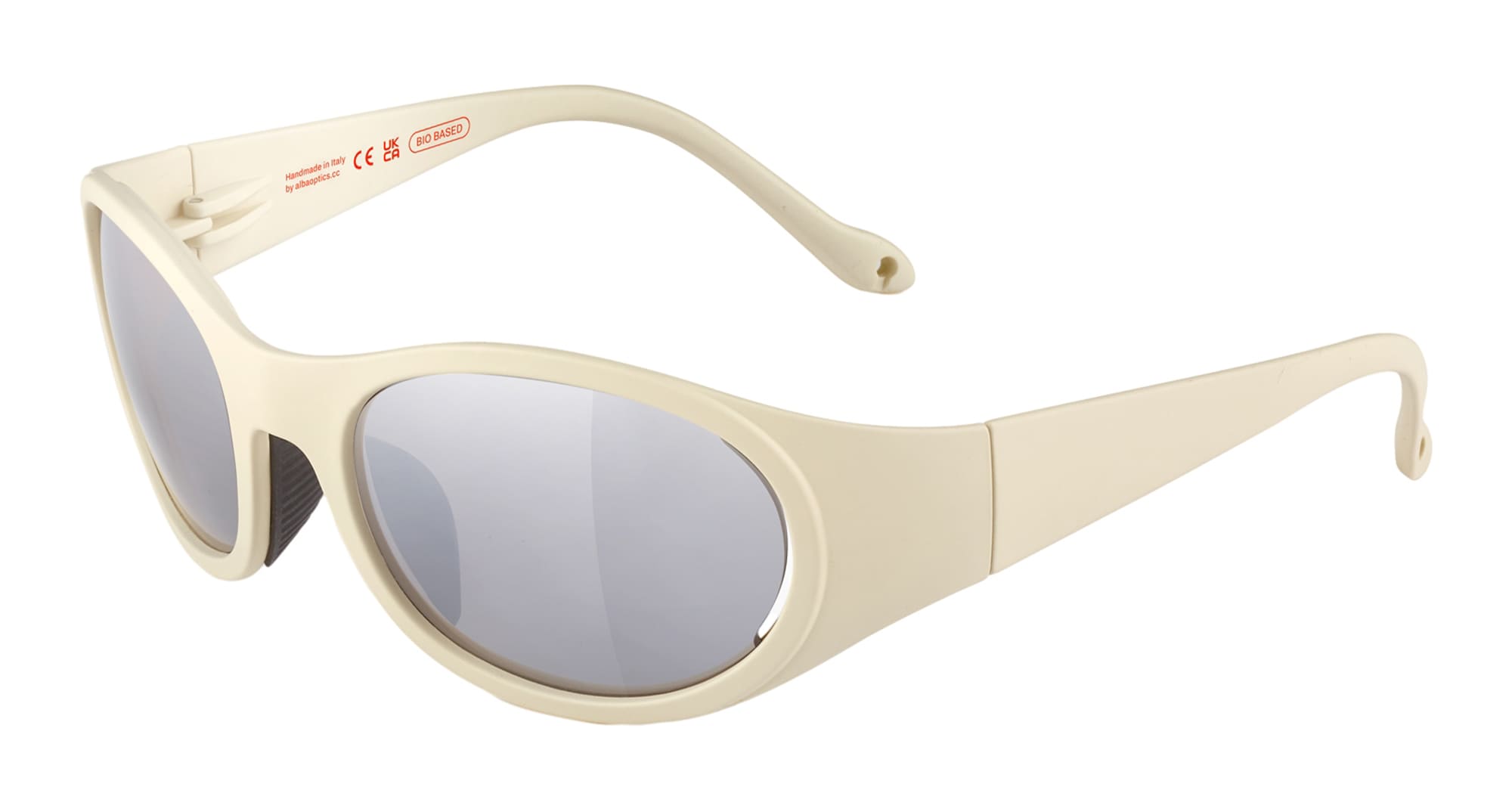 Ottica Mondello Roma - Alba Optics - 8050054512228 - ANVMA 99 - VANILLA / VZUM ALU - Tr90 - shape Oval - beige - EYEWEAR - SUNGLASSES - Uomo,Men - lens Grey - Made In Italy