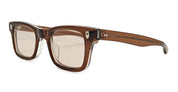 Ottica Mondello Roma - Julius Tart - JTPL-139K-2B-BR-66 - BULLET - BROWN CRYSTAL II / LIGHT BROWN LENS - Acetate - shape Rectangular - brown - EYEWEAR - SUNGLASSES - Unisex,Uomo,Donna,Women,Men - lens Brown - Made In Japan