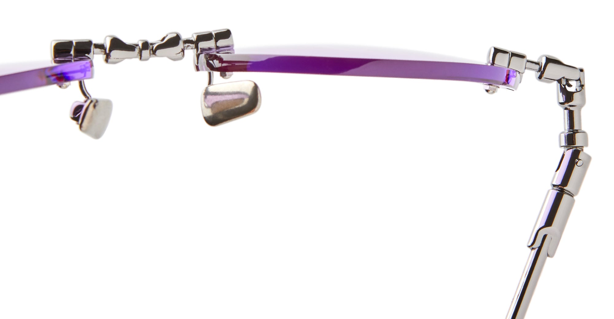 Ottica Mondello Roma - Kuboraum - KRSH64GM0000004L - MASK H64 - GUNMETAL - Metal - shape Cat-eye - grey - EYEWEAR - SUNGLASSES - Unisex,Uomo,Donna,Women,Men - lens violet - Made In Italy