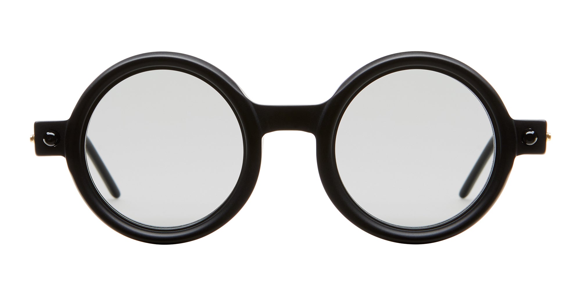 Ottica Mondello Roma - Kuboraum - KRS0P1BMH000002F - MASK P1 - BLACK MATT / HAVANA - Acetate - shape Round - black, havana - EYEWEAR - SUNGLASSES - Unisex,Uomo,Donna,Women,Men - lens Grey - Made In Italy