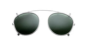 Ottica Mondello Roma - Jacques Marie Mage - JMMDYCP-41 - DEMONCEY CLIP ON - SILVER - Titanium - shape Round - Silver - EYEWEAR - SUNGLASSES - Unisex,Uomo,Donna,Women,Men - lens Green - Made In Japan