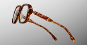 Ottica Mondello Roma - Jacques Marie Mage - JMMOTRX-H13 - DOMOTO - HONEYCOMB RX - Acetate - shape Squared - Havana - EYEWEAR - SUNGLASSES - Unisex,Uomo,Donna,Women,Men - lens Clear - Made In Japan