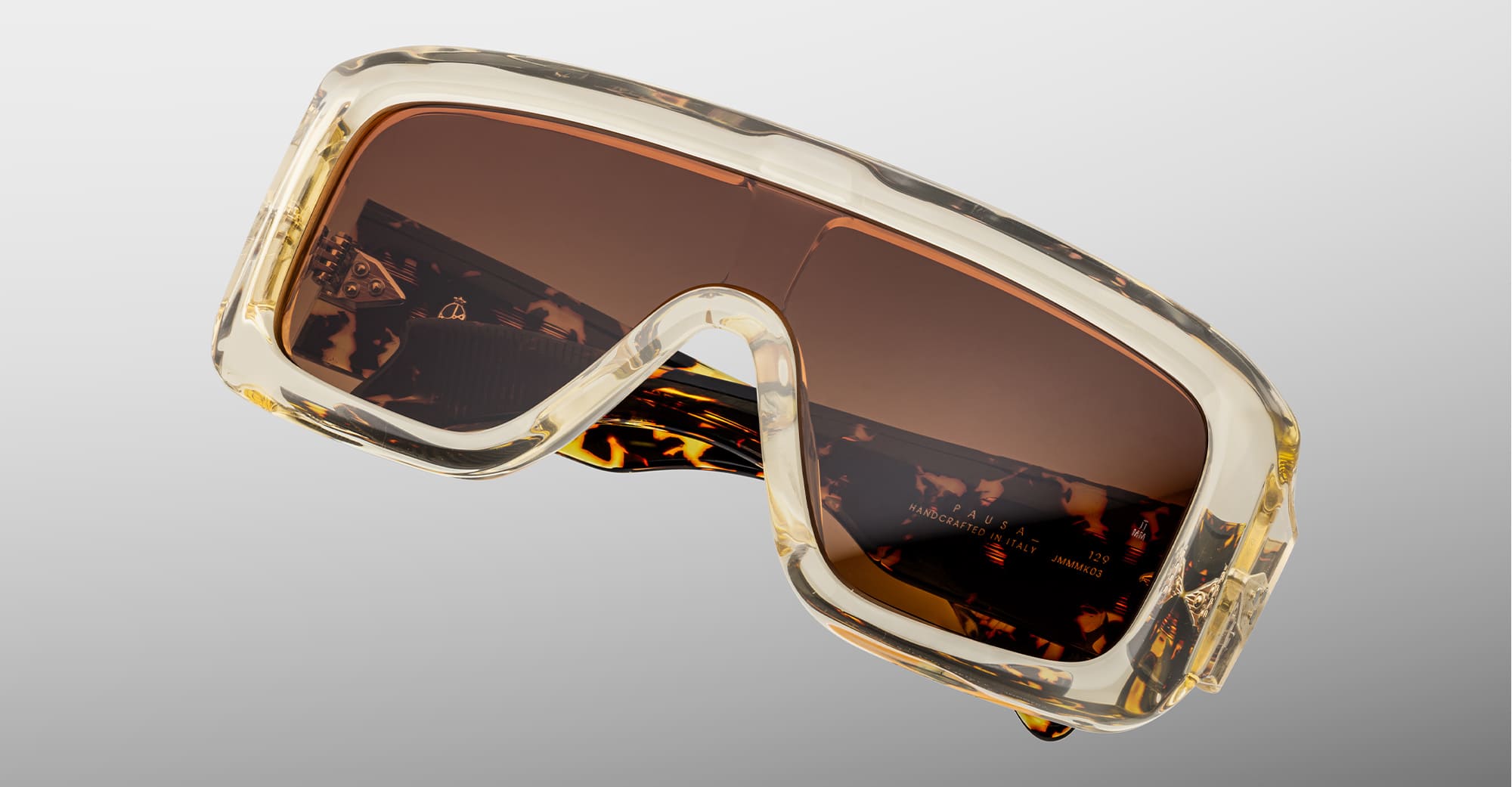 Ottica Mondello Roma - Jacques Marie Mage - JMMMK-03 - PAUSA - DUN - Acetate - shape Mask - Havana - EYEWEAR - SUNGLASSES - Unisex,Uomo,Donna,Women,Men - lens Brown - Made In Italy