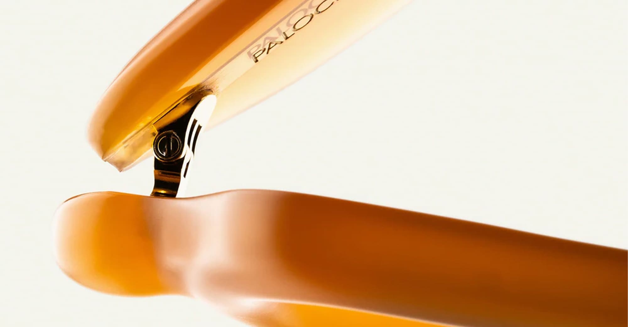 Ottica Mondello Roma - Paloceras - pebble-almond-split-sx - PEBBLE - ALMOND SPLIT SX - Acetate - shape Squared - orange - EYEWEAR - SUNGLASSES - Unisex,Uomo,Donna,Women,Men - lens Gradient green - Made In China