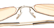 Ottica Mondello Roma - Kuboraum - KRSZ25LG0000002R - MASK Z25 - LIGHT GOLD - metal, acetate - shape Geometrical - light gold - EYEWEAR - SUNGLASSES - Unisex,Uomo,Donna,Women,Men - lens orange - Made In Italy