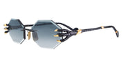 Ottica Mondello Roma - Anna-Karin Karlsson - S241-8204 - THE CLAW & THE NEST - OCTAGONAL 2.0 - Black Grey - Titanium - shape Octagonal - Black, gold - EYEWEAR - SUNGLASSES - Donna,Women - lens Grey - Made In Japan