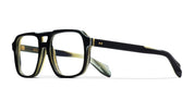 Ottica Mondello Roma - Cutler and Gross - CGOP-1394-55-05 - 1394 - BLACK ON HORN RX - Acetate - shape Navigator - Black - EYEWEAR - EYEGLASSES - Unisex,Uomo,Donna,Women,Men - lens Clear - Made In Italy