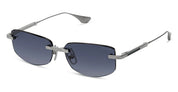 Ottica Mondello Roma - DITA - DTS182-A-02 - TRYSIM.75 - BRUSHED RAW TITANIUM - Titanium - shape Rectangular - grey - EYEWEAR - SUNGLASSES - Unisex,Uomo,Donna,Women,Men - lens Gradient blue - Made In Japan