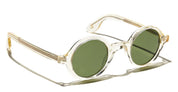 Ottica Mondello Roma - Moscot - OR-ZOL-S42280600-04 - ZOLMAN - FLESH / CALIBAR GREEN LENS - Acetate - shape  - transparent beige - EYEWEAR - SUNGLASSES - Unisex,Uomo,Donna,Women,Men - lens  - Made In China