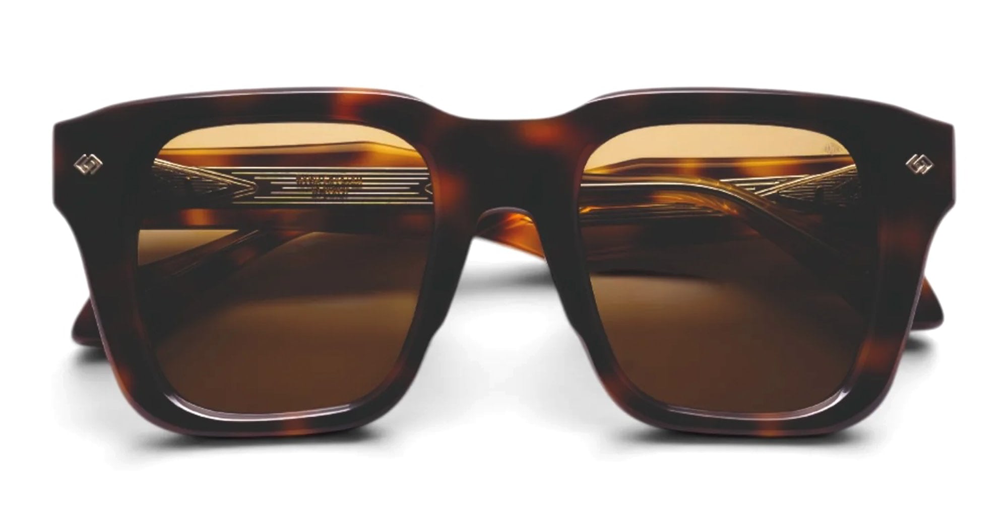  vintage brown lens - Acetate - shape Squared - brown - EYEWEAR - SUNGLASSES - Unisex,Uomo,Donna,Women,Men - lens Brown - Made In Japan