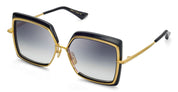 Ottica Mondello Roma - DITA - DTS503-58-01-Z - NARCISSUS - BLACK / YELLOW GOLD - titanium, acetate - shape  Butterfly - black, yellow gold - EYEWEAR - SUNGLASSES - Donna,Women - lens Gradient grey - Made In Japan
