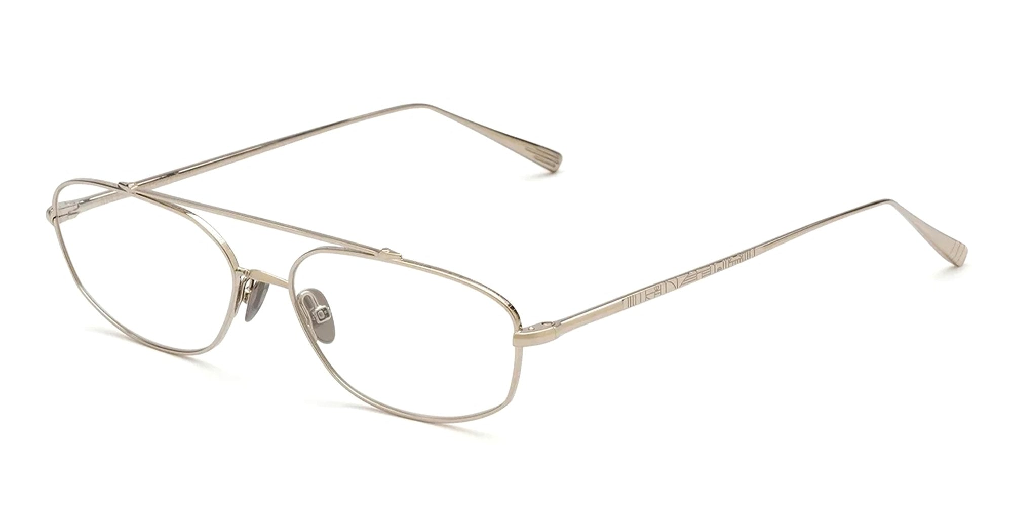 Ottica Mondello Roma - Ahlem - AHL.004007.OPT - Simon - Grey Gold RX - Metal - shape Oval - light gold - EYEWEAR - EYEGLASSES - Unisex,Uomo,Donna,Women,Men - lens Clear - Made In France