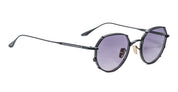 Ottica Mondello Roma - Jacques Marie Mage - JMMTN-12K - HARTANA - BLACKBERRY  - Titanium - shape Round - Black - EYEWEAR - EYEGLASSES - Uomo,Men - lens purple gradient - Made In Japan