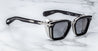 Ottica Mondello Roma - Jacques Marie Mage - JMMBD-10Y1 - DECADE COLLECTION: BORODINO - DECADE - Acetate - shape Squared - Black - EYEWEAR - SUNGLASSES - Uomo,Men - lens silver - Made In Japan