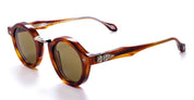 Ottica Mondello Roma - Daizo - AHMB-R001e-HL1-VB01 - YUZU - havana light / vintage brown lens - Acetate, titanium - shape Round - Havana - EYEWEAR - SUNGLASSES - Unisex,Uomo,Donna,Women,Men - lens Brown - Made In Japan
