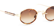 Ottica Mondello Roma - Sato - Mirac-LG-T-1 - MIRAC - LUNAR GOLD / TORTOISE - Acetate, titanium - shape Oval - gold, tortoise - EYEWEAR - SUNGLASSES - Unisex,Uomo,Donna,Women,Men - lens Gradient brown - Made In Japan