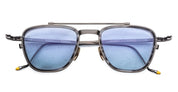 Ottica Mondello Roma - Jacques Marie Mage - JMMAZ-19H - AYRTON SENNA BY JMM: 1992 in ANTIQUE GUNMETAL - Titanium - shape Pilot - grey - EYEWEAR - SUNGLASSES - Unisex,Uomo,Donna,Women,Men - lens Blue - Made In Japan