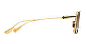 Ottica Mondello Roma - DITA - DTS484-A-01 - LINEAGE.99X - YELLOW GOLD / BLACK IRON - titanium, acetate - shape Navigator - gold, black - EYEWEAR - SUNGLASSES - Unisex,Uomo,Donna,Women,Men - lens Gradient brown - Made In Japan