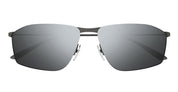Ottica Mondello Roma - Balenciaga - BB0413S-004 - BB0413S-004 - GUNMETAL - Metal - shape Rectangular - dark grey - EYEWEAR - SUNGLASSES - Unisex,Uomo,Donna,Women,Men - lens silver - Made In Japan